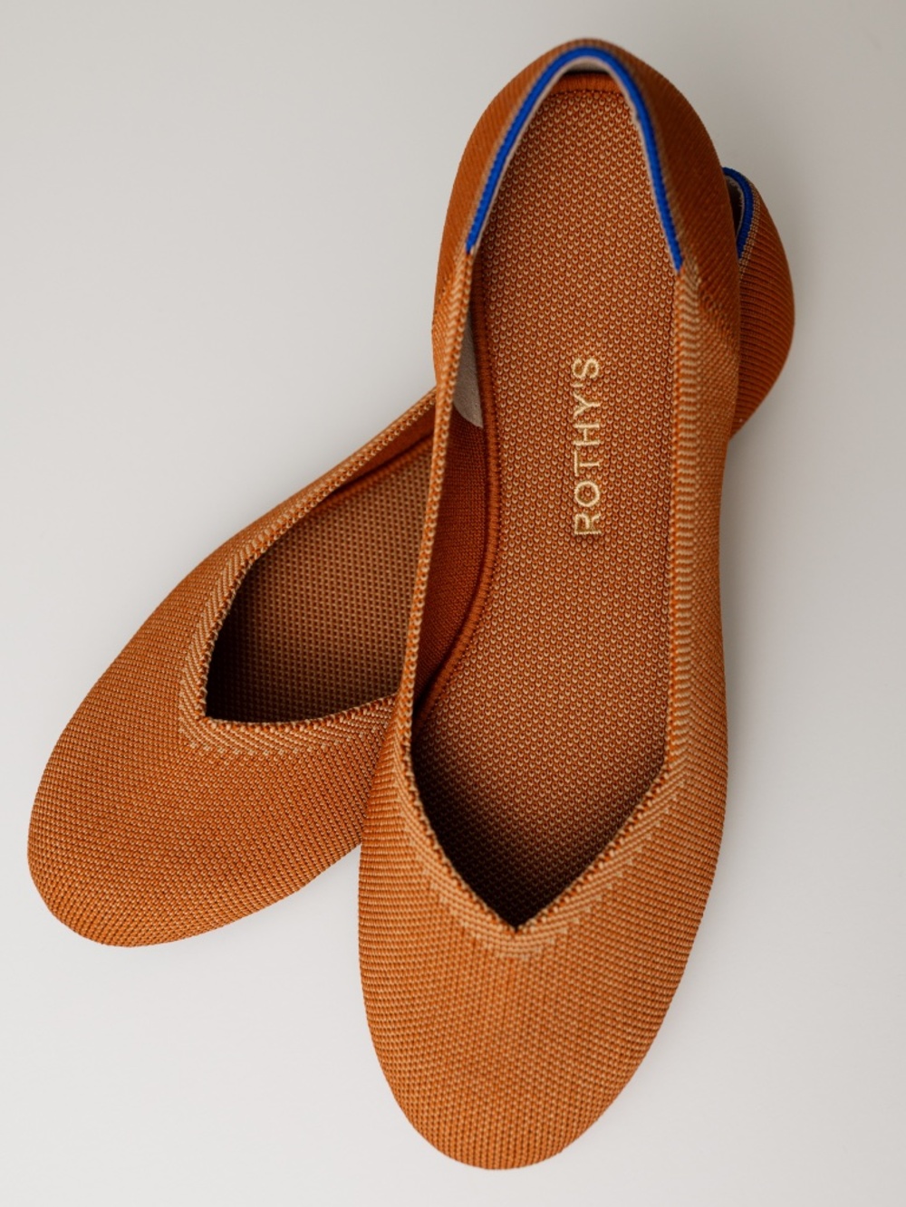 Rothy's Round Toe Flats in a beautiful copper/tan color size 10 1/2 - Picture 11 of 16